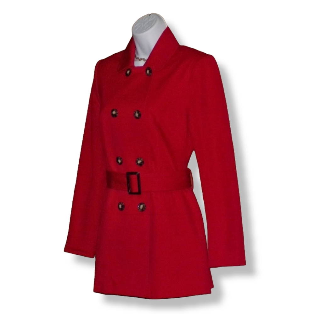 NWOT 41 Hawthorn Crue Belted Trench Coat - Picture 4 of 7